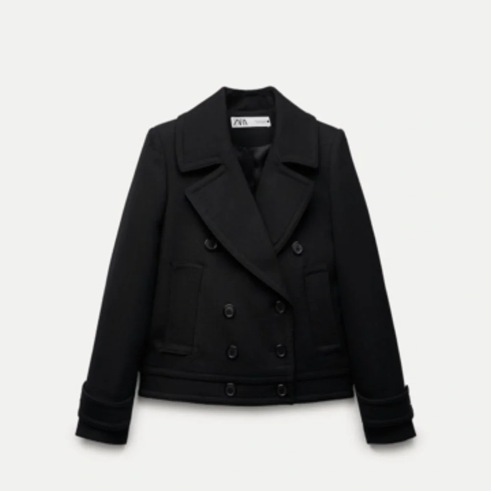 Zara Black Tailored Blazer with Notched Lapels - Picture 5 of 7